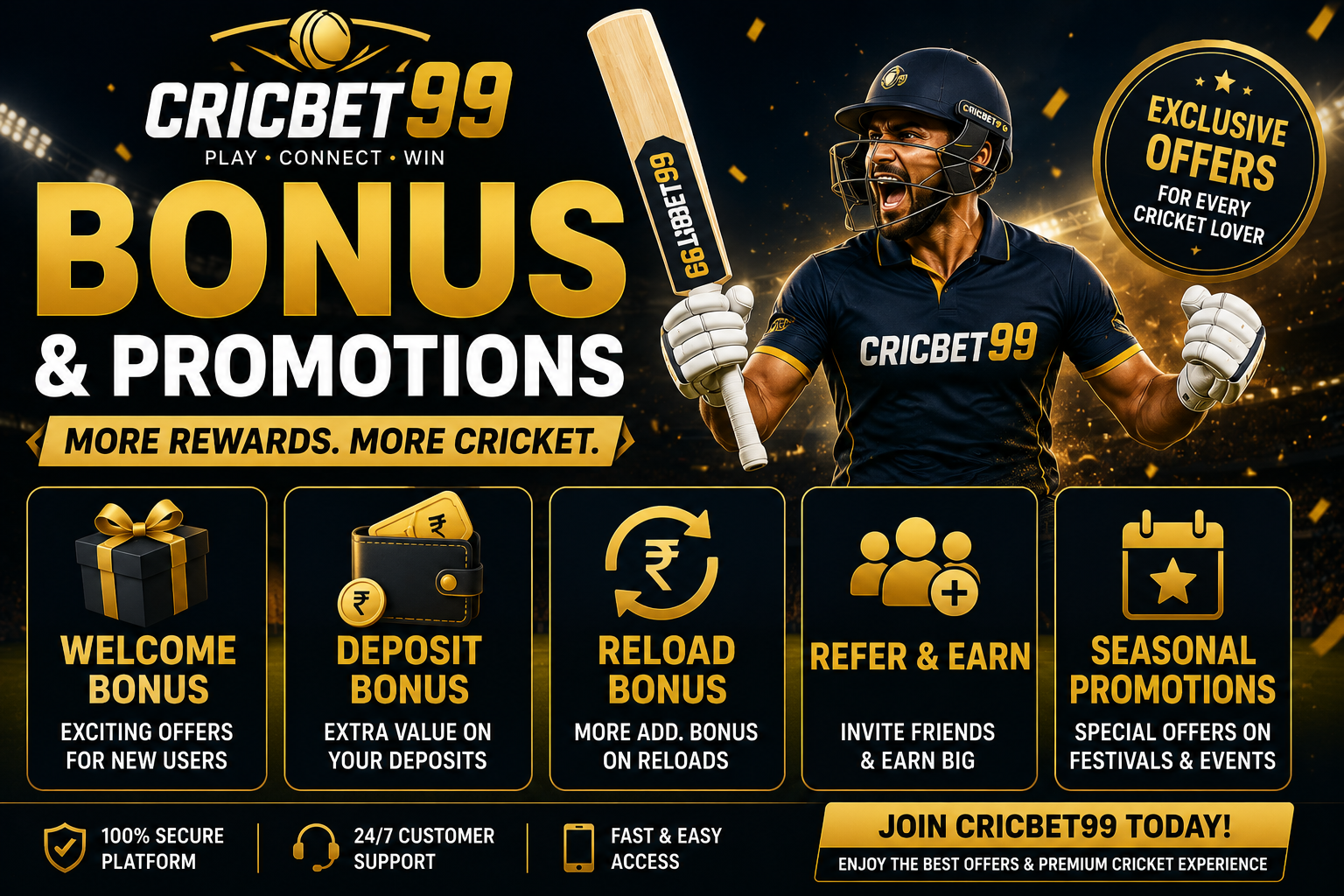 Cricbet99 Bonus and Promotions