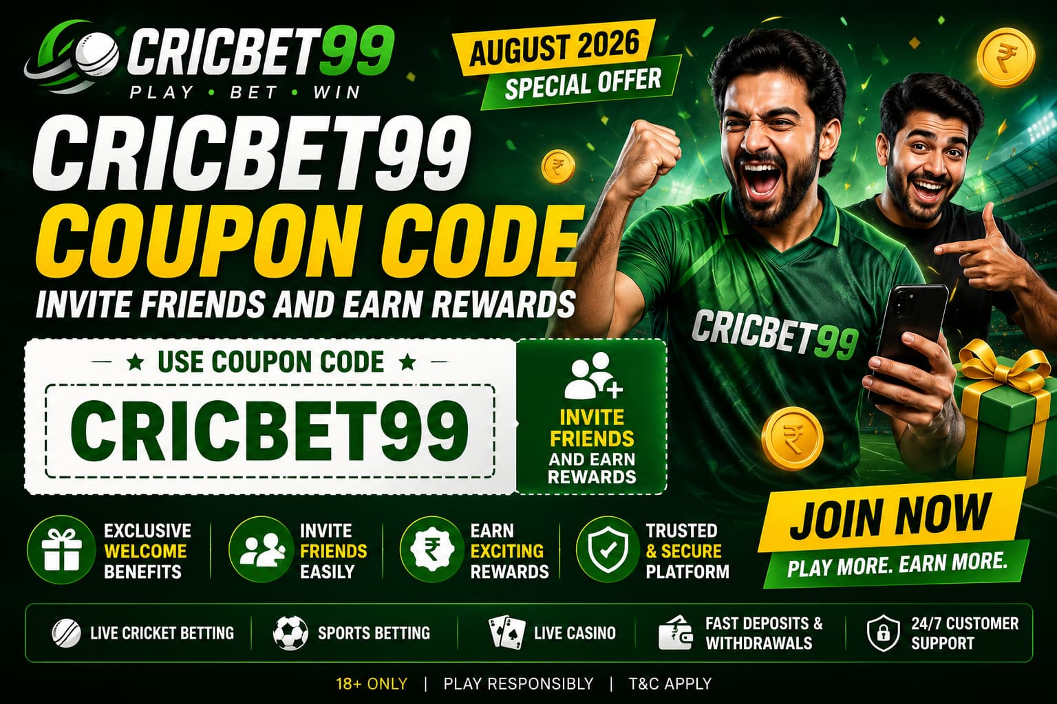 Cricbet99 Referral code