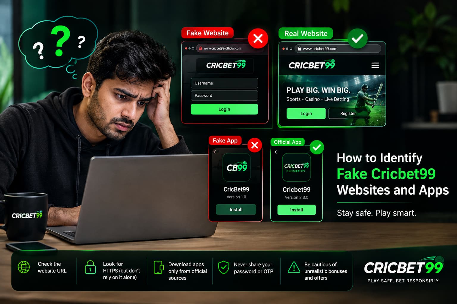 How to Identify Fake Cricbet99 Websites and Apps A Safety Guide for Users